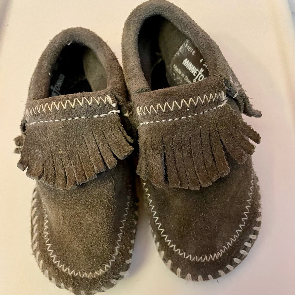 Size 4 infant Minnetonka Moccasins